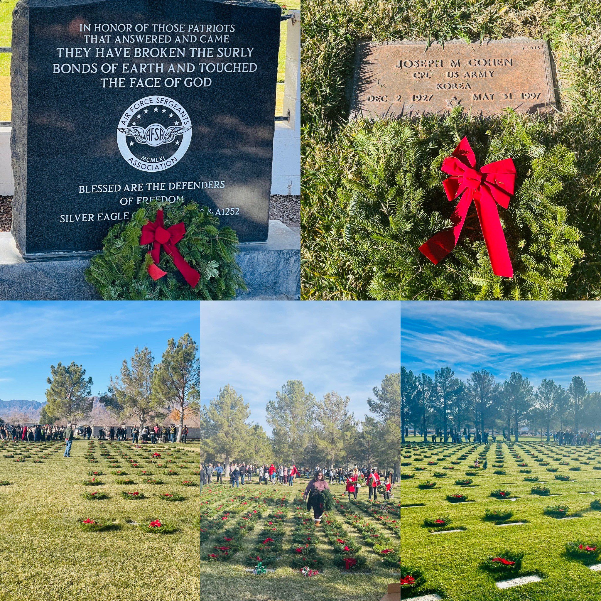 a collage of a cemetery