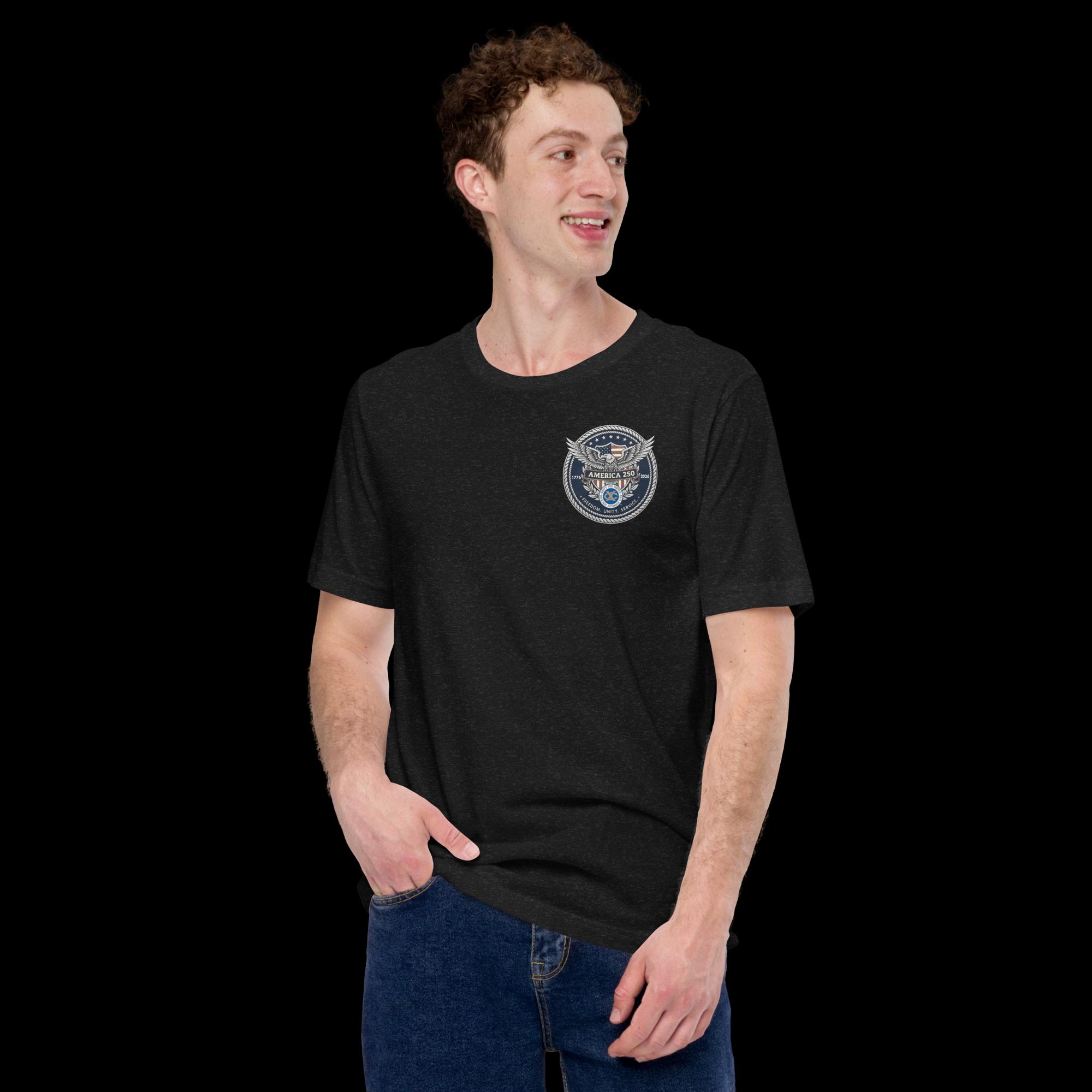 Unisex T-shirt with 100% Combed and Ring-spun Cotton - Image 2