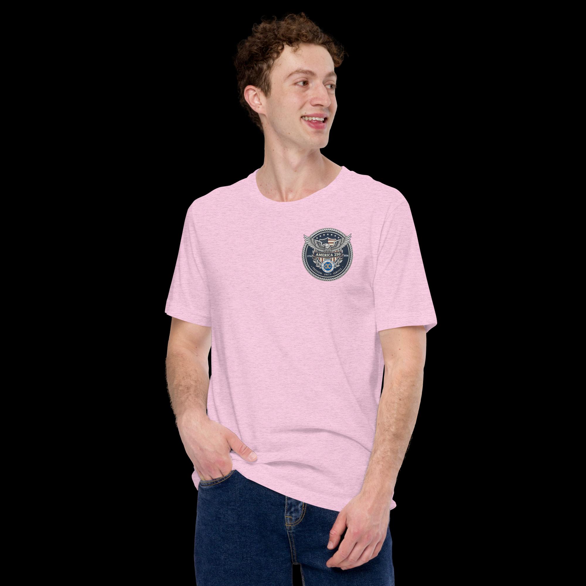 Unisex T-shirt with 100% Combed and Ring-spun Cotton - Image 4