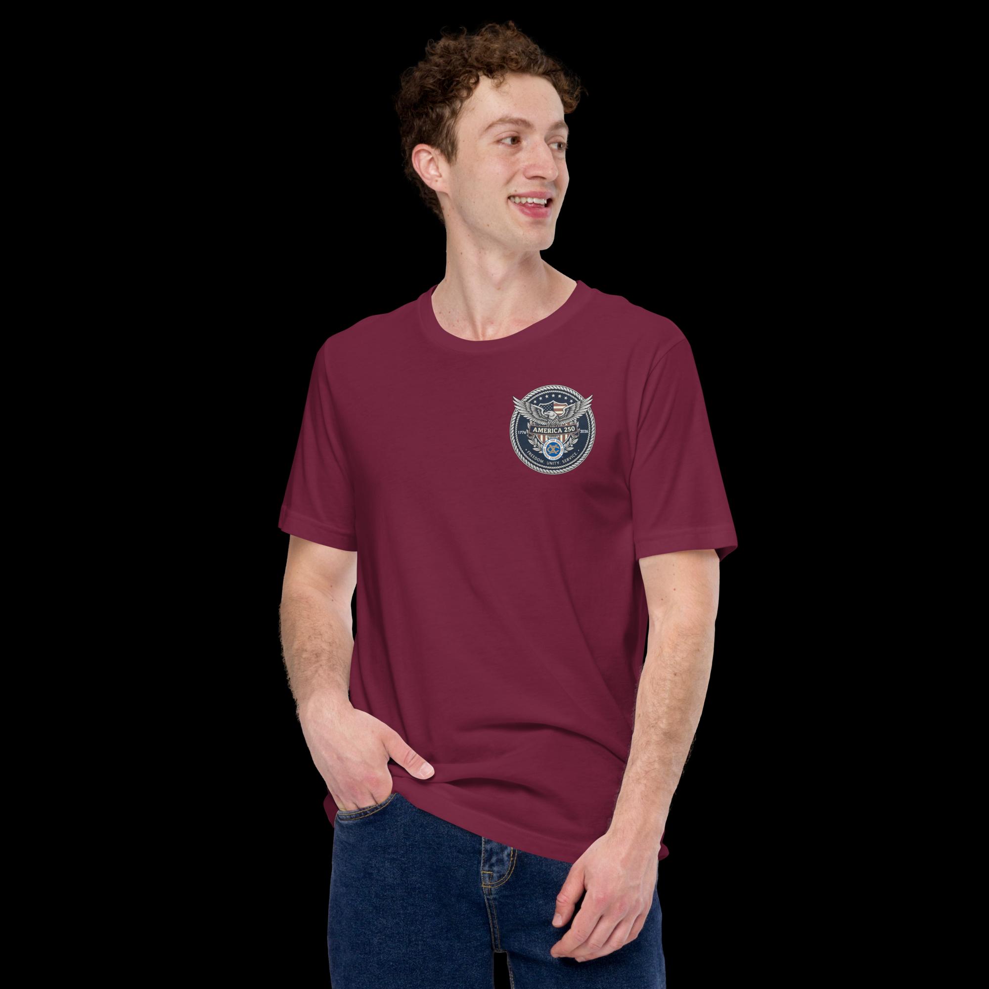 Unisex T-shirt with 100% Combed and Ring-spun Cotton - Image 6