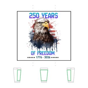 Patriotic Eagle Tumbler - 250 Years of Freedom