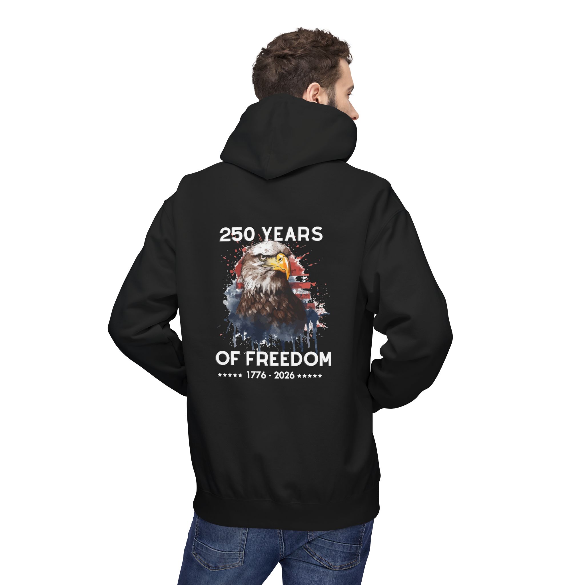 Freedom Eagle Graphic Hoodie - Image 3