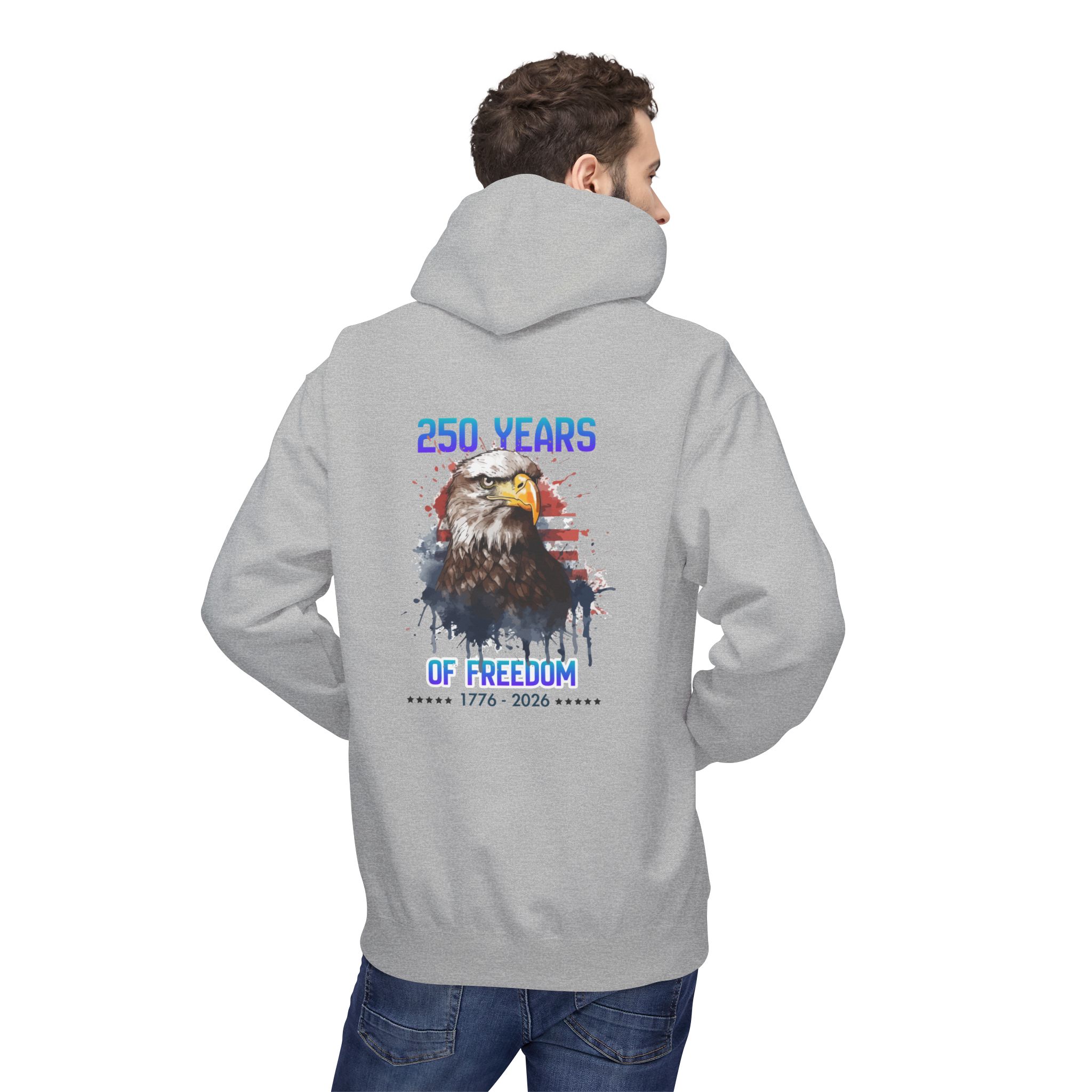 Freedom Eagle Graphic Hoodie - Image 5