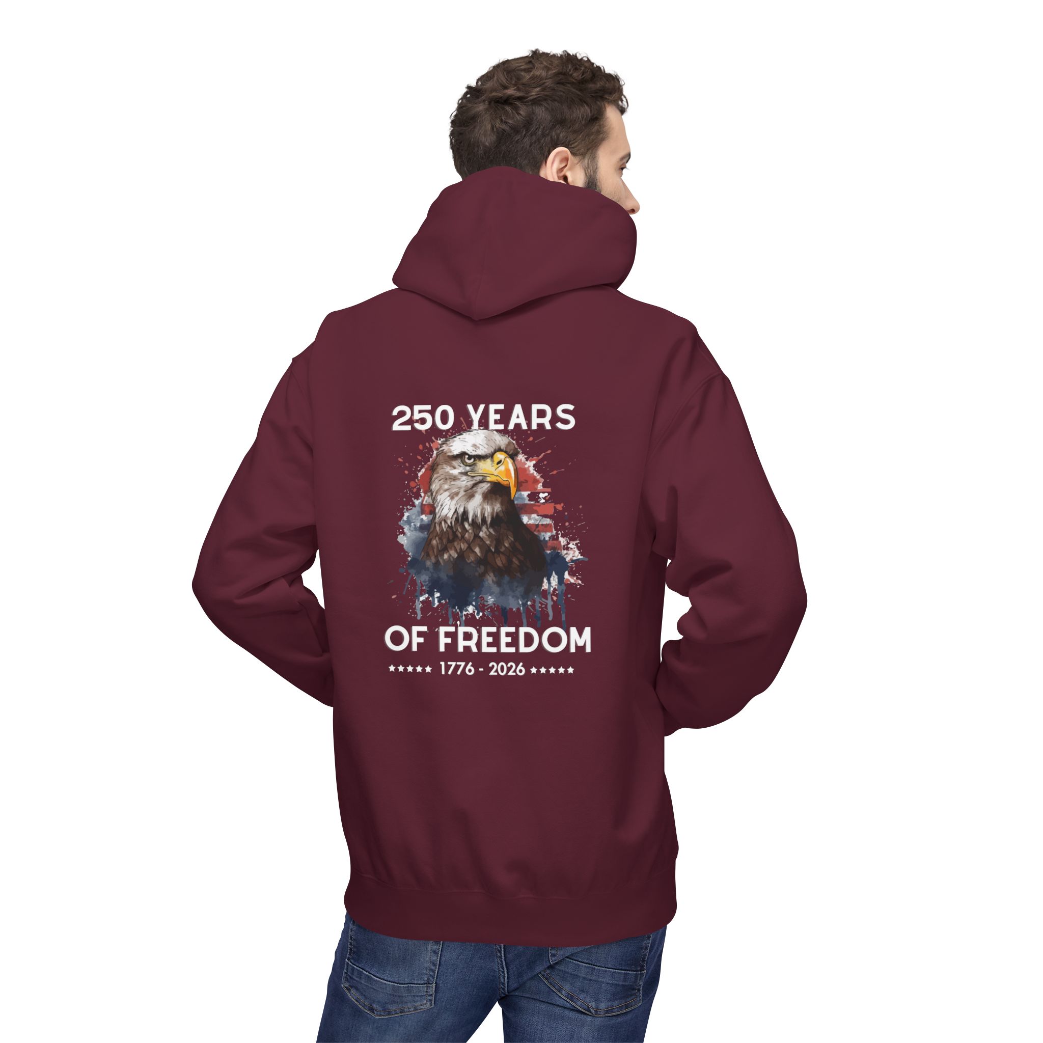 Freedom Eagle Graphic Hoodie - Image 7
