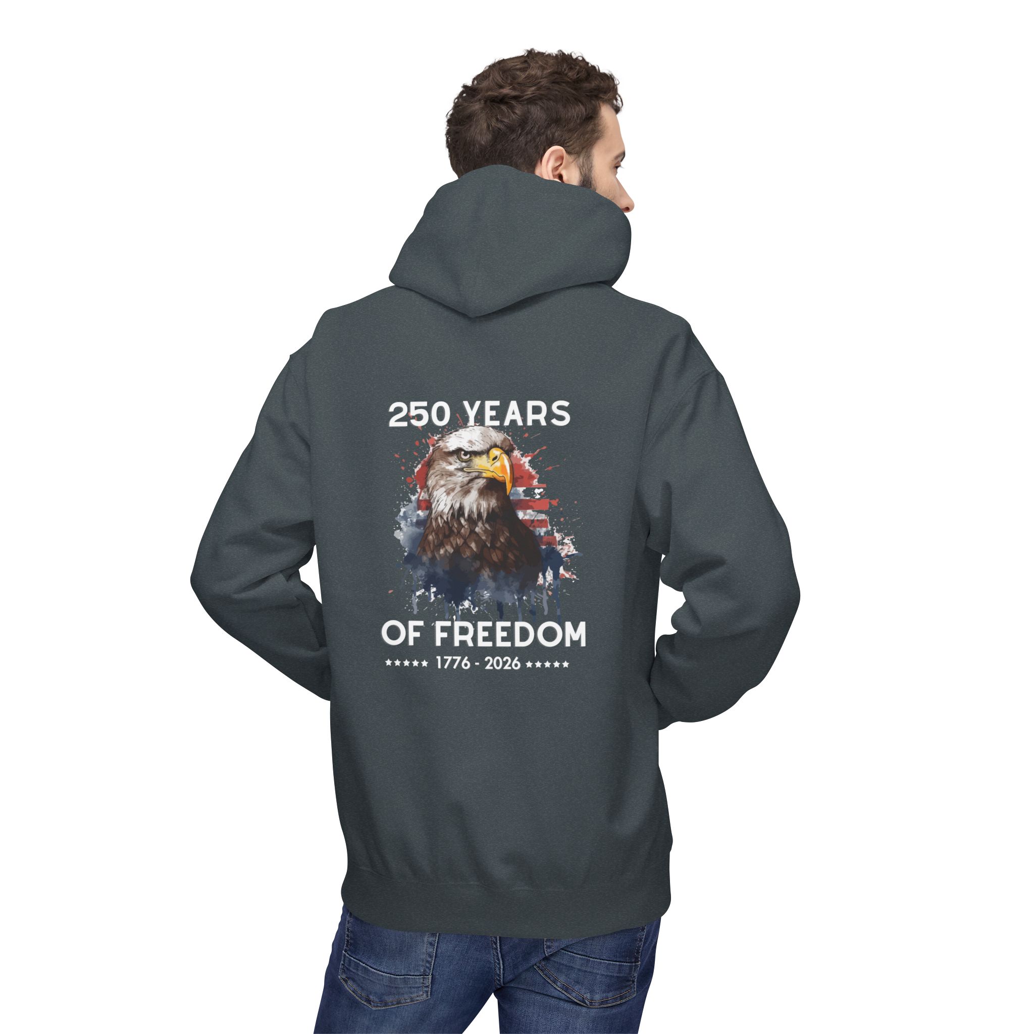 Freedom Eagle Graphic Hoodie - Image 9