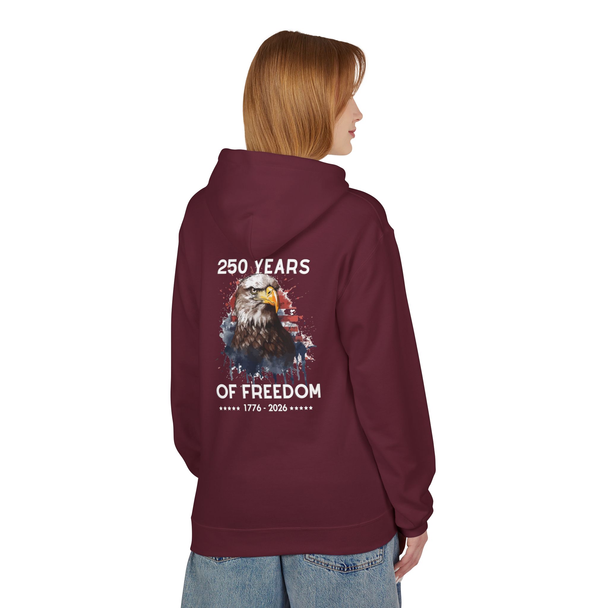 Freedom Eagle Graphic Hoodie - Image 8