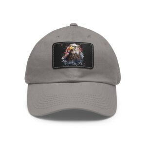 Leather Patch Dad Hat - Vintage Style Outdoor Cap for Men