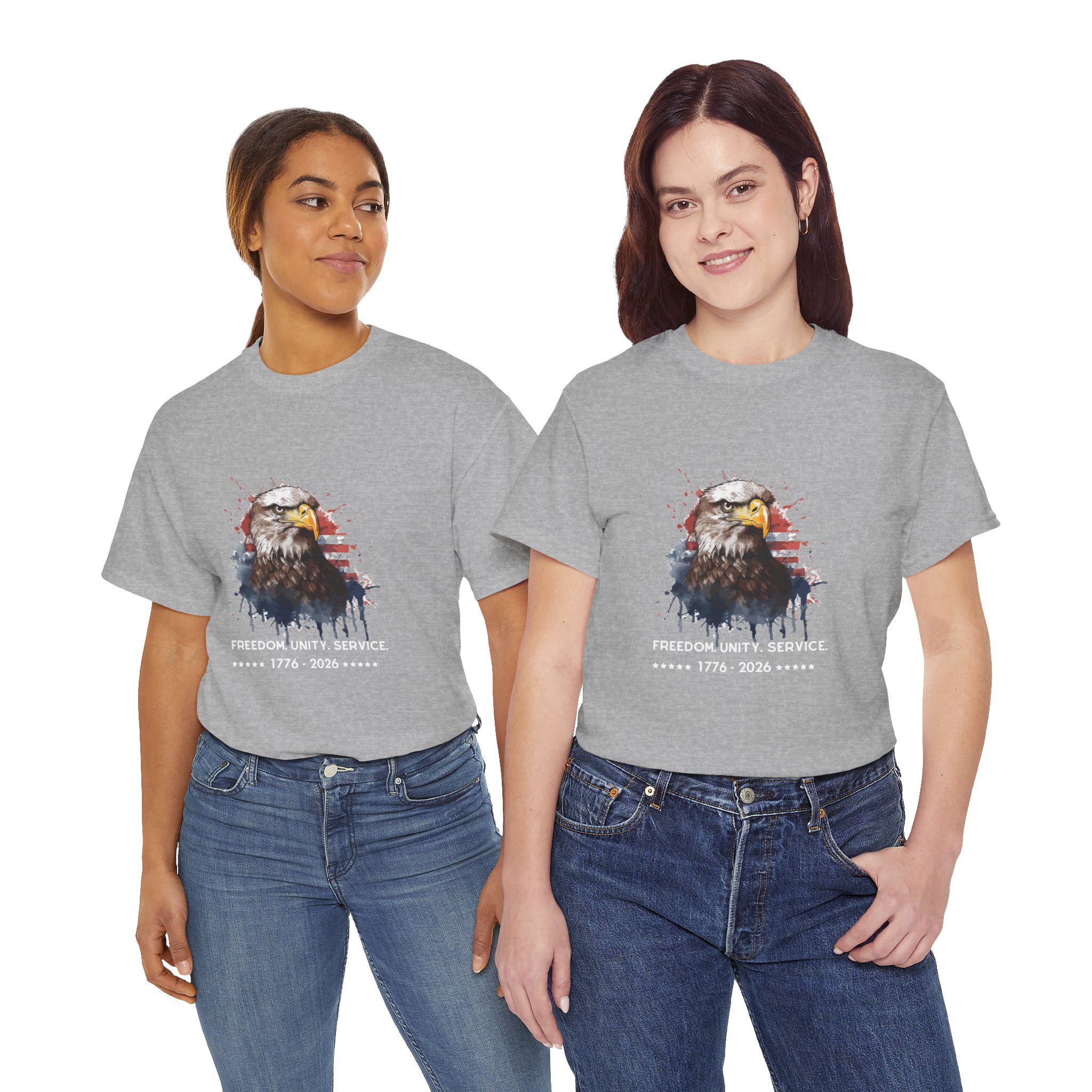 The Freedom. Unity. Service. 250 Bald Eagle Tee - Image 7