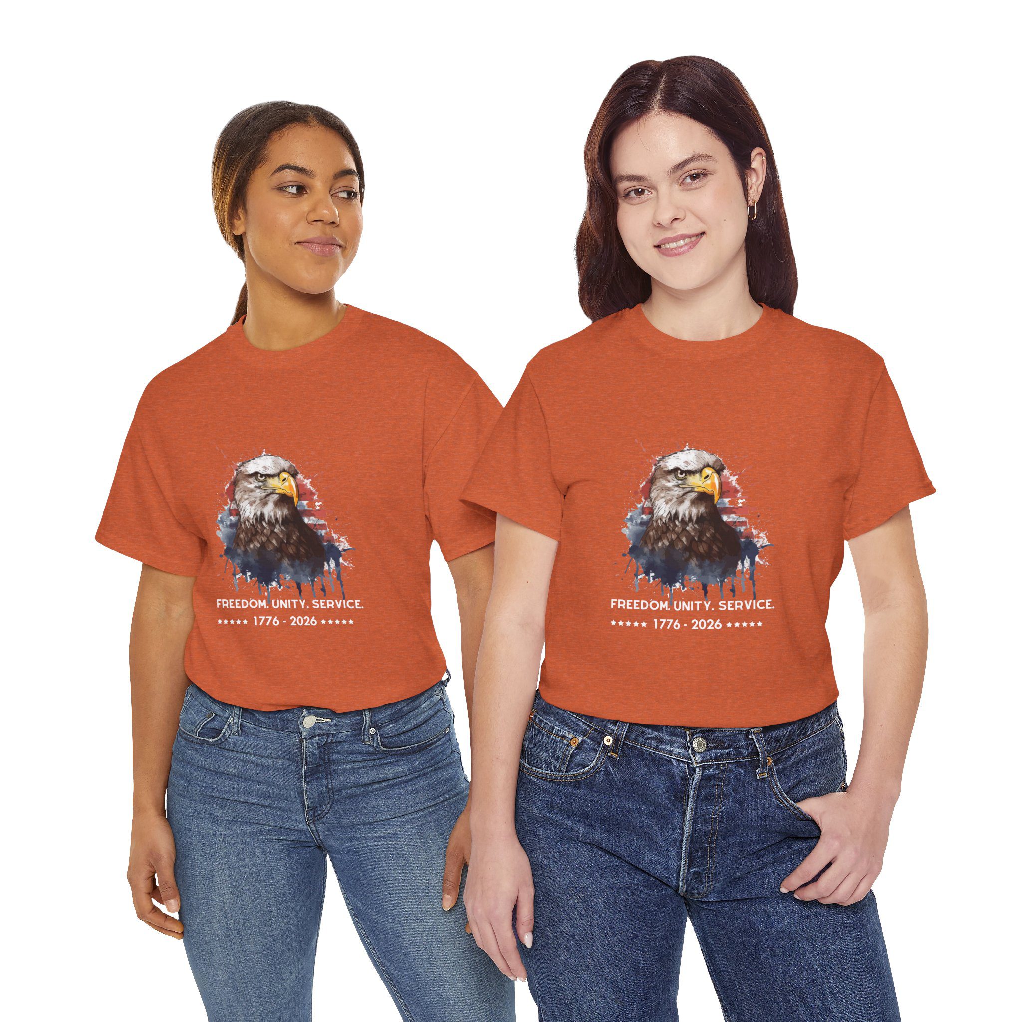 The Freedom. Unity. Service. 250 Bald Eagle Tee - Image 5
