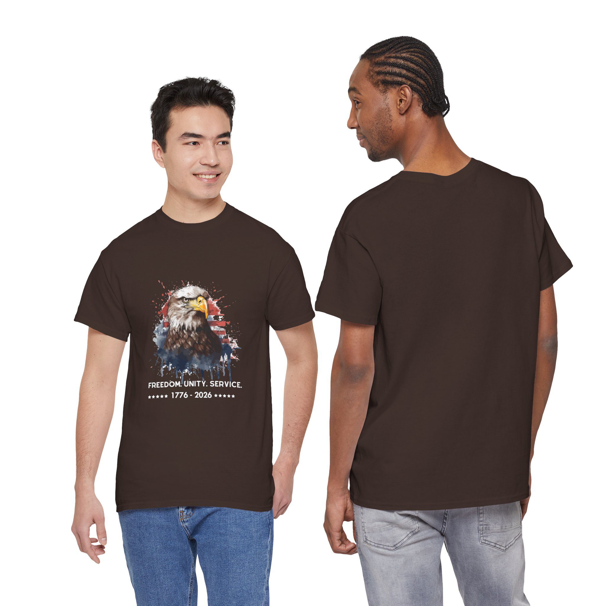 The Freedom. Unity. Service. 250 Bald Eagle Tee - Image 8