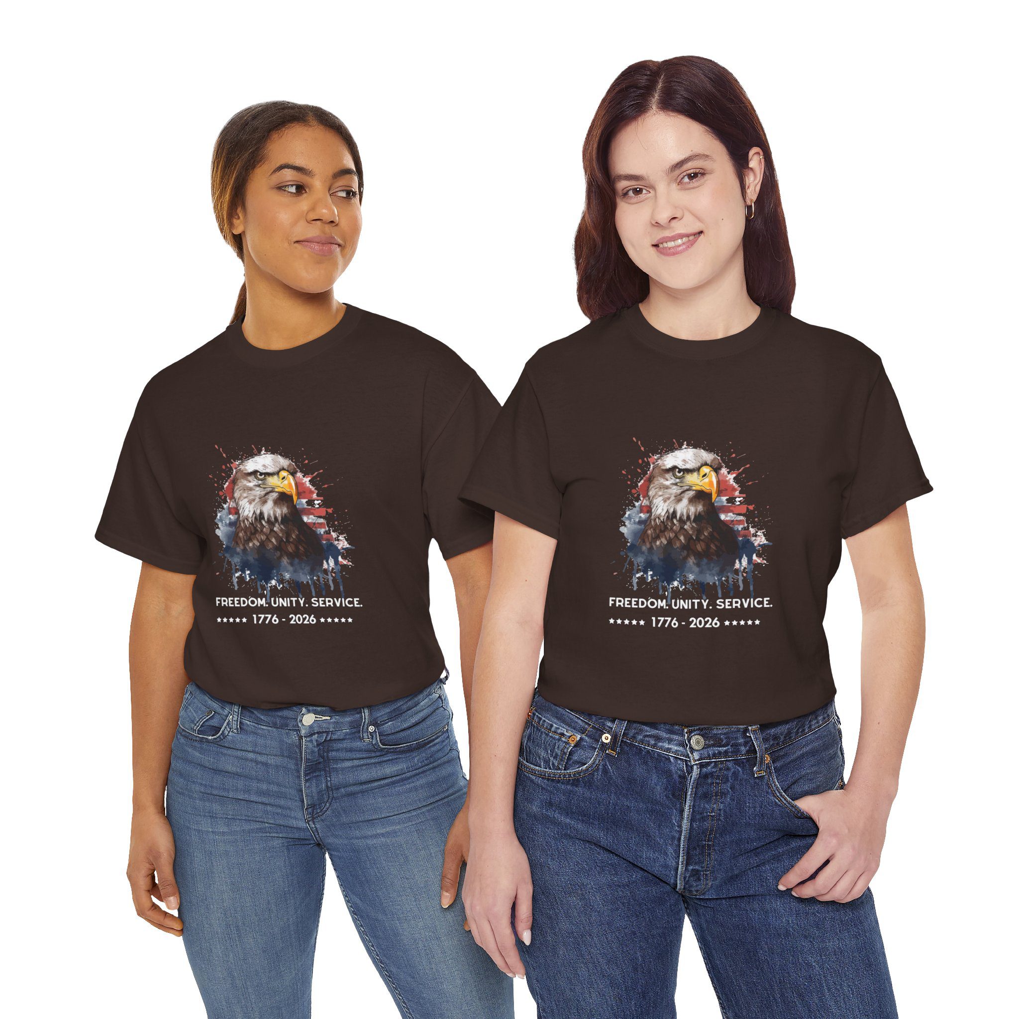 The Freedom. Unity. Service. 250 Bald Eagle Tee - Image 9