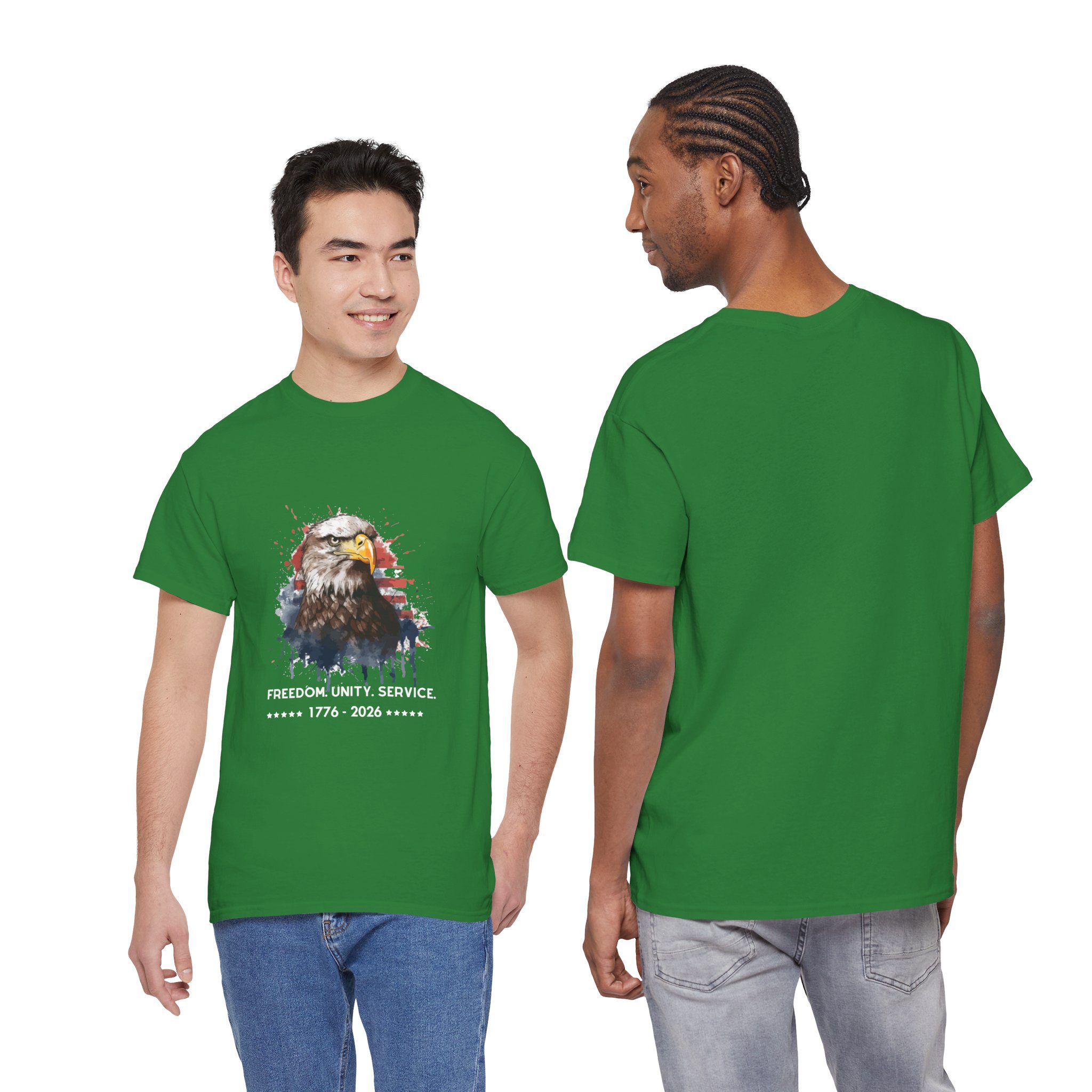 The Freedom. Unity. Service. 250 Bald Eagle Tee - Image 12