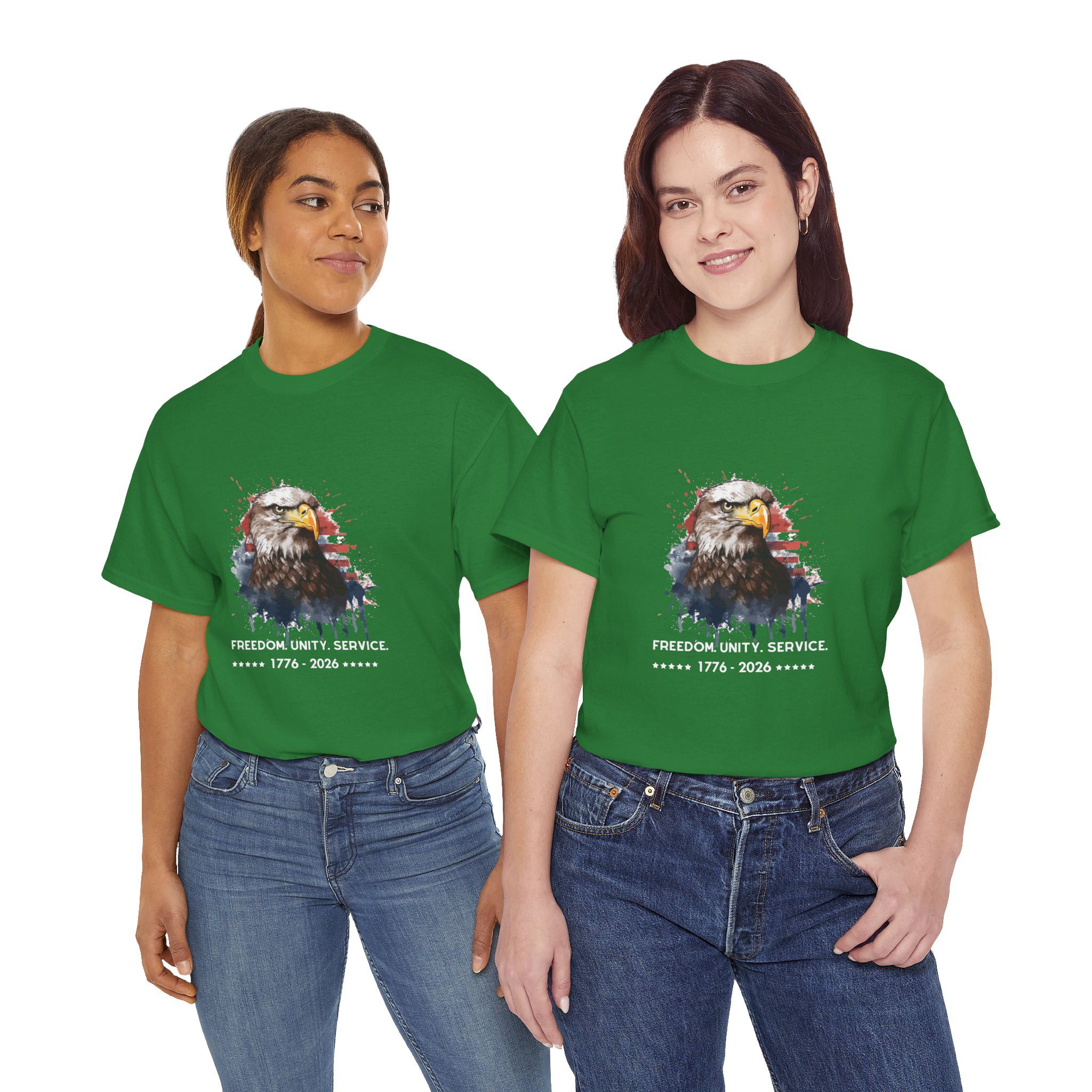 The Freedom. Unity. Service. 250 Bald Eagle Tee - Image 13