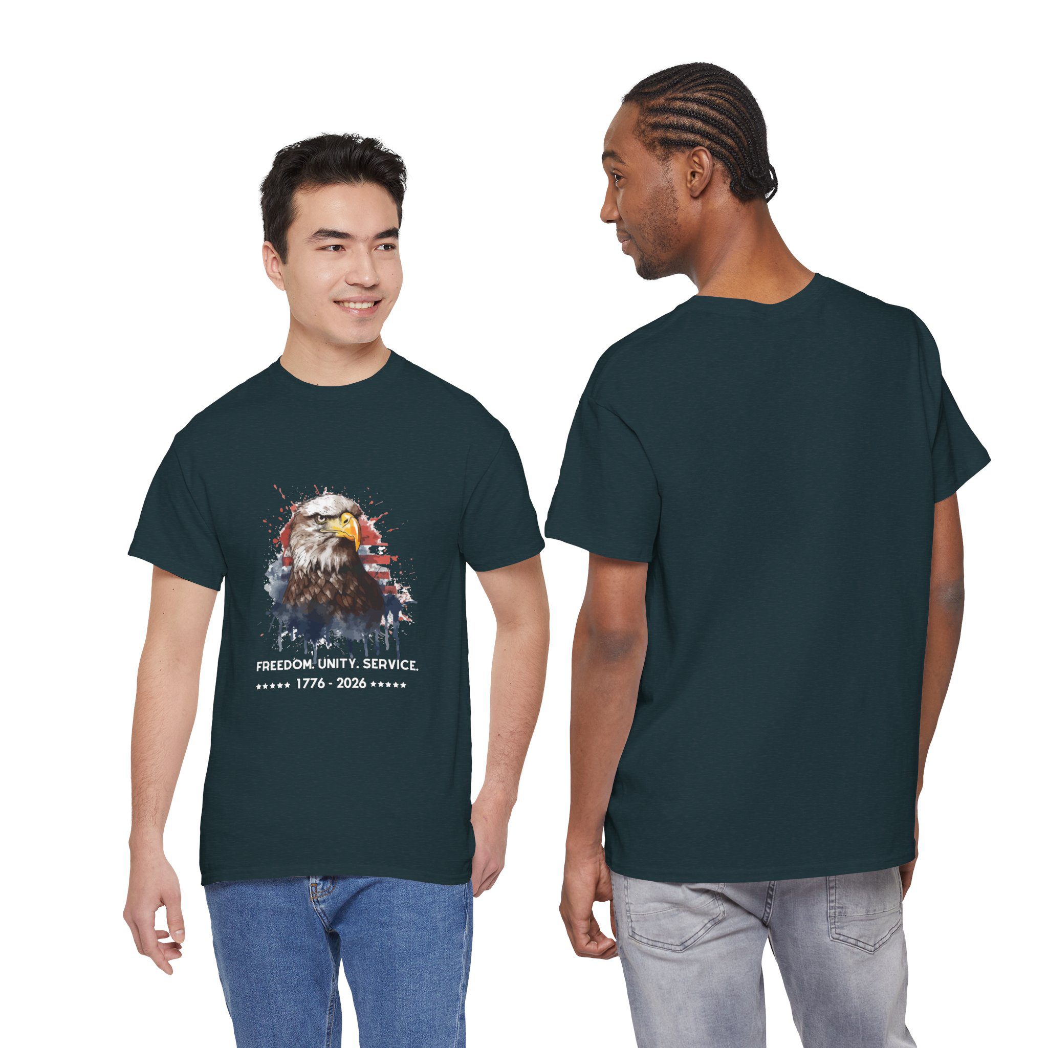 The Freedom. Unity. Service. 250 Bald Eagle Tee - Image 14