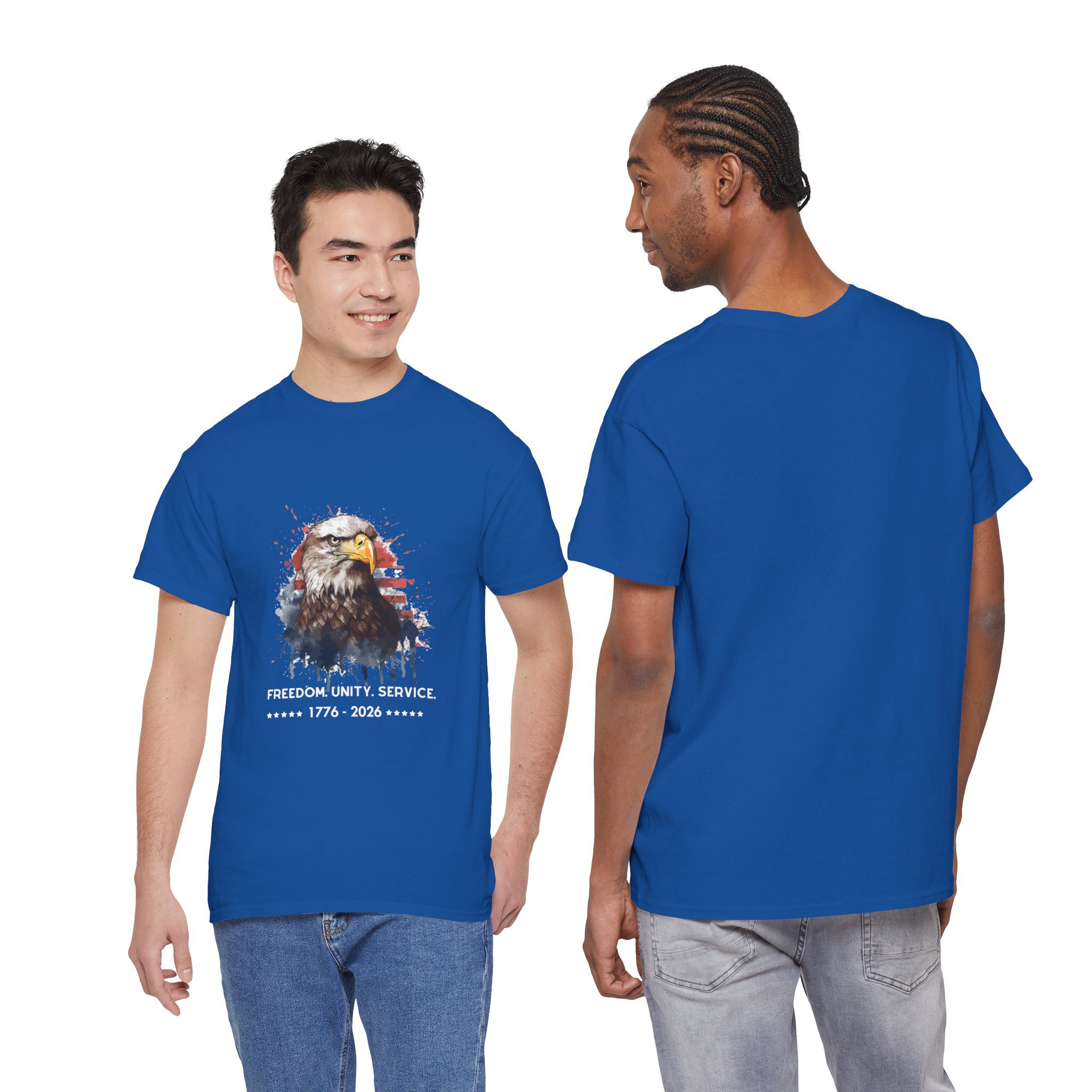 The Freedom. Unity. Service. 250 Bald Eagle Tee - Image 18