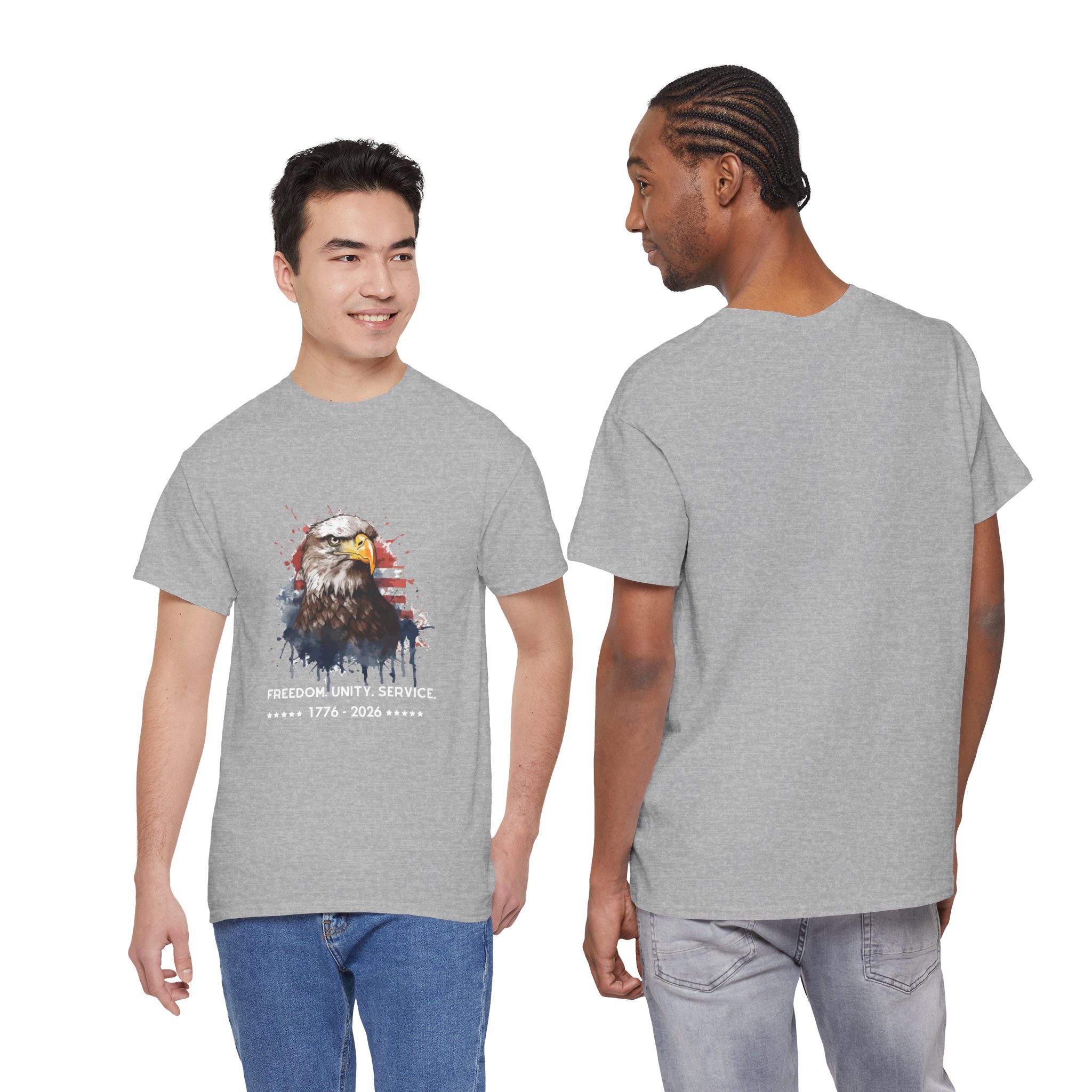 The Freedom. Unity. Service. 250 Bald Eagle Tee - Image 6