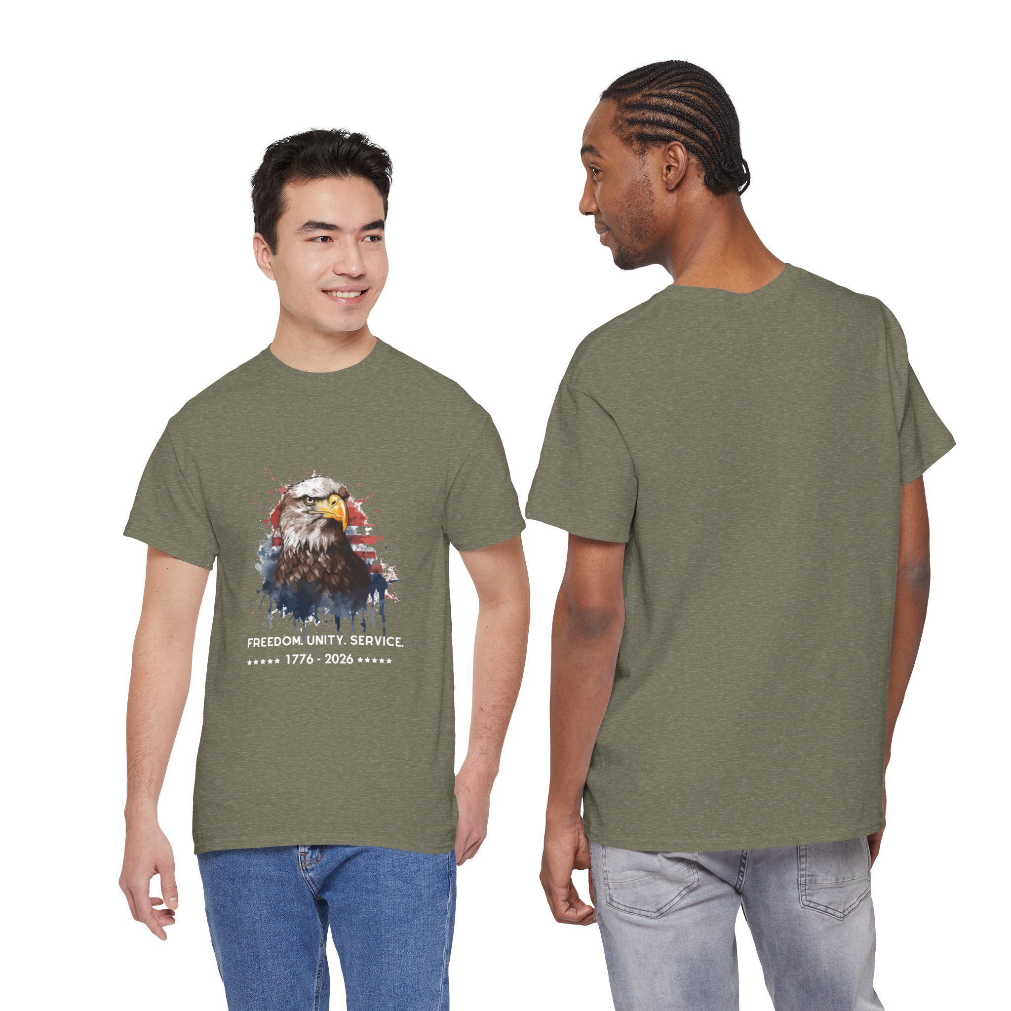 The Freedom. Unity. Service. 250 Bald Eagle Tee - Image 10