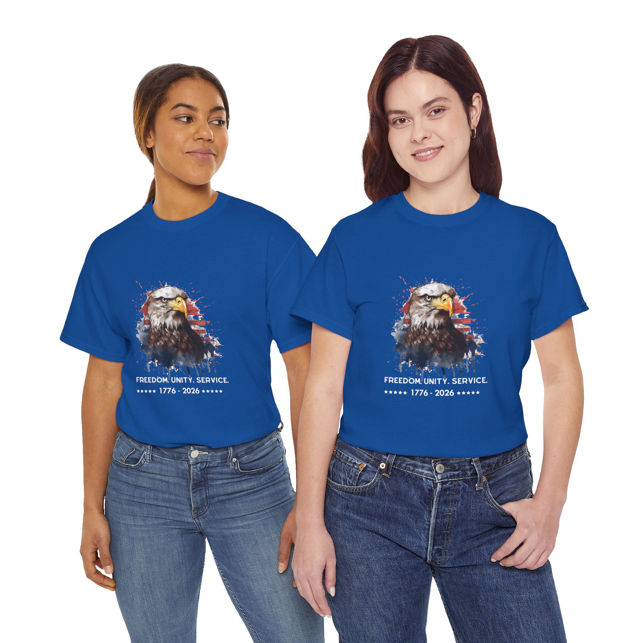 The Freedom. Unity. Service. 250 Bald Eagle Tee - Image 19