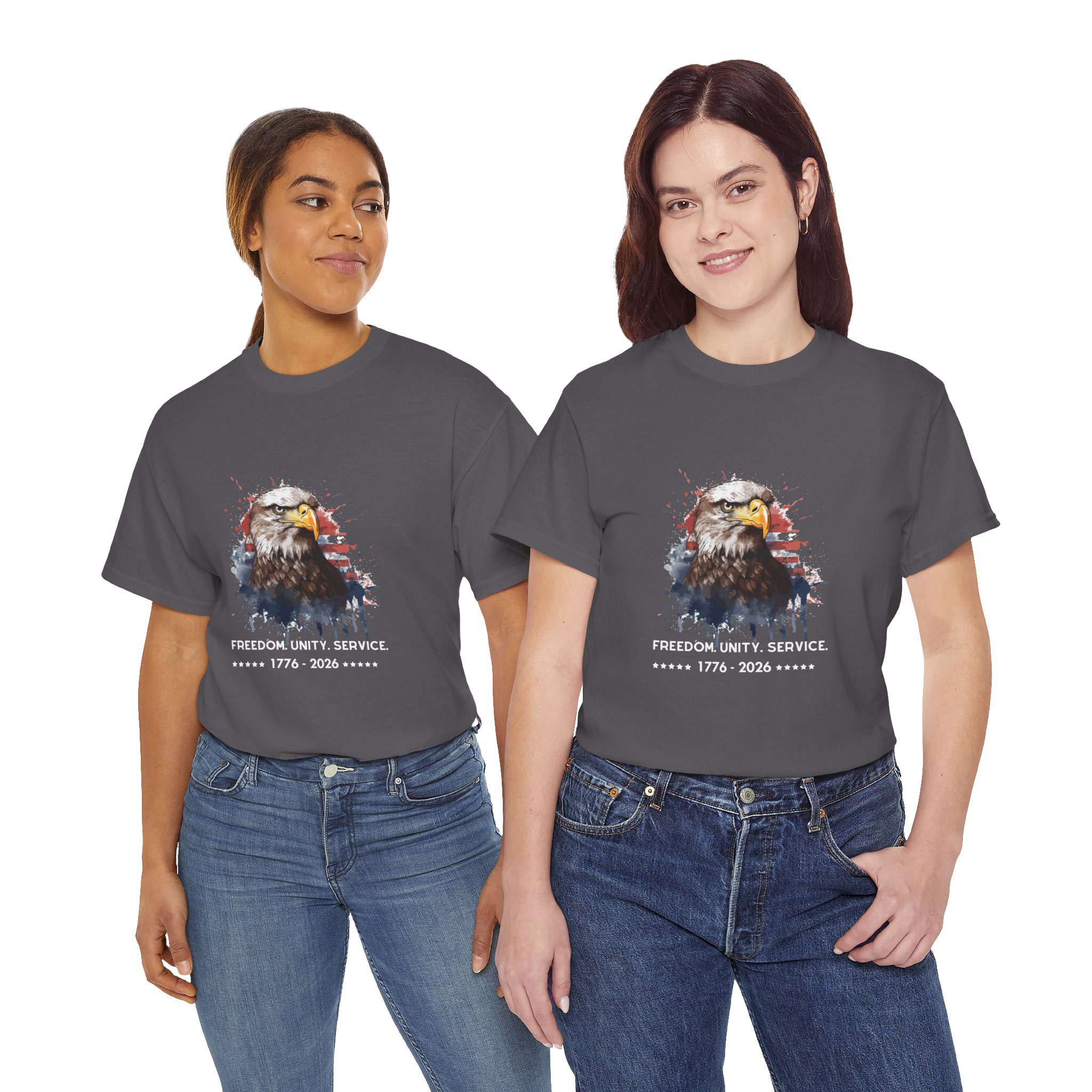 The Freedom. Unity. Service. 250 Bald Eagle Tee - Image 17
