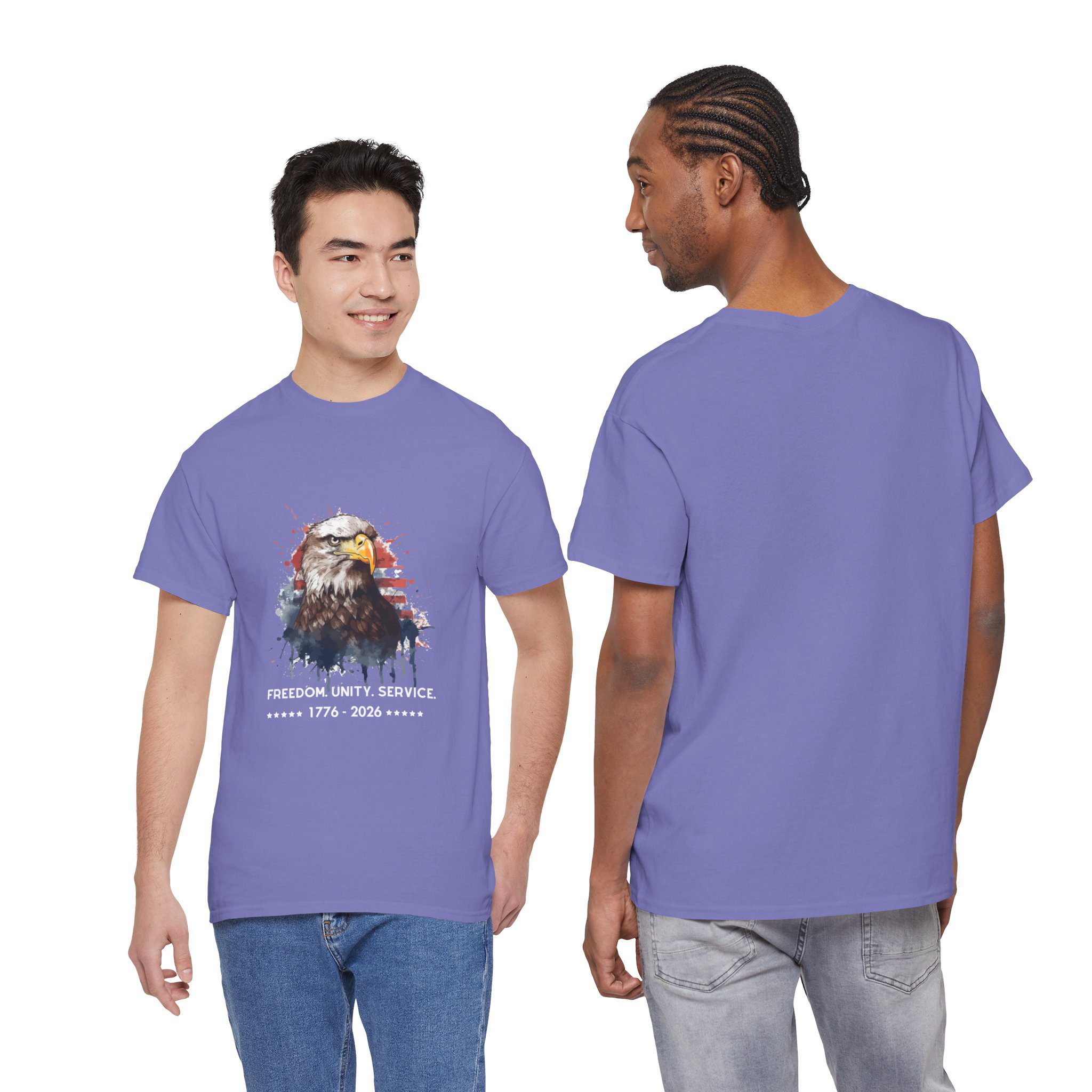 The Freedom. Unity. Service. 250 Bald Eagle Tee - Image 20