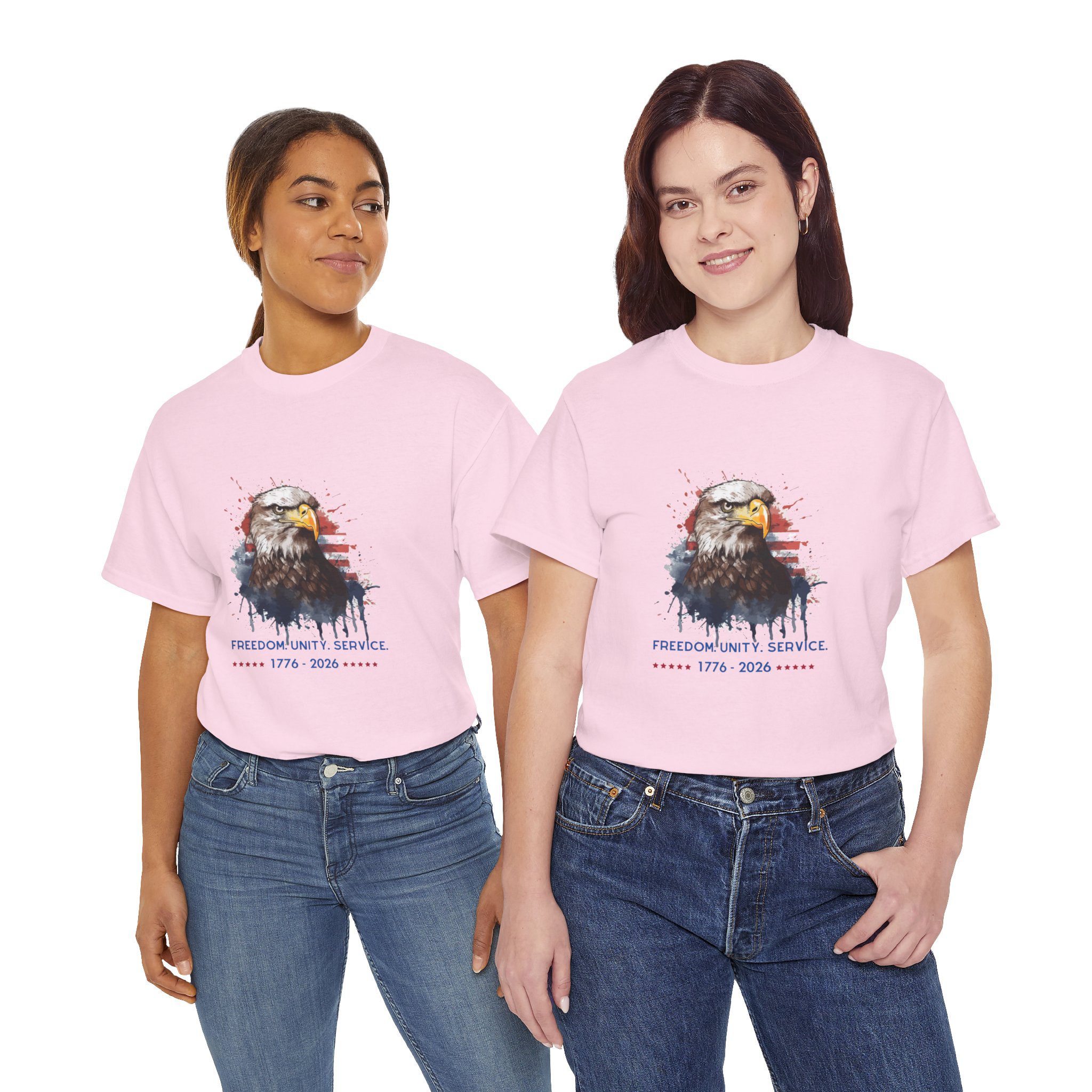 The Freedom. Unity. Service. 250 Bald Eagle Tee - Image 23