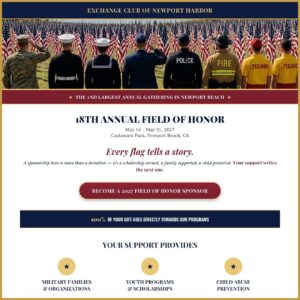 Field of Honor Sponsorships